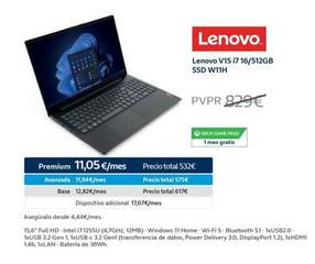 Oferta de Lenovo - V15 17 16/512GB SSD W11H  en Movistar