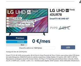 Oferta de LG - UHD 43UR78 en Movistar