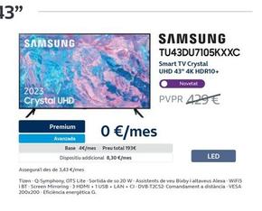 Oferta de Samsung - TU43DU7105KXXC  en Movistar