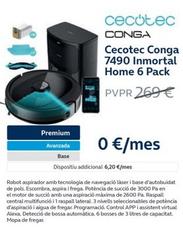 Oferta de Cecotec - Conga 7490 Inmortal Home 6 Pack en Movistar
