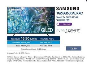 Oferta de Samsung - TQ65Q60DAUXXC Smart TV QLED 65 en Movistar