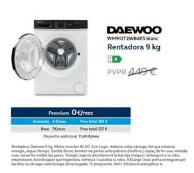 Oferta de Daewoo - WM912T2WB4ES Blanc Rentadora en Movistar