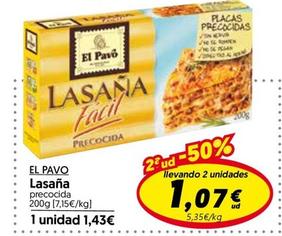 Oferta de Lasaña por 1,43€ en Hiper Usera