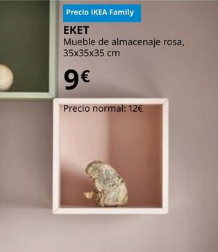 Oferta de Eket - Mueble De Almacenaje Rosa 35x35x35 Cm por 9€ en IKEA