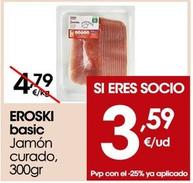 Oferta de Eroski - Jamon Curado por 3,59€ en Eroski
