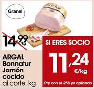 Oferta de Argal - Jamon Cocido por 11,24€ en Eroski