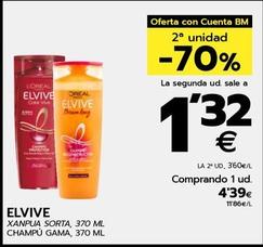 Oferta de Elvive - Champú Gama por 4,39€ en BM Supermercados