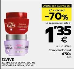 Oferta de Elvive - Mascarilla  por 4,5€ en BM Supermercados