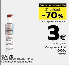 Oferta de Elvive - Sérum Bond Repair por 9,99€ en BM Supermercados
