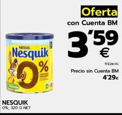 Oferta de Nesquik - 0% por 3,59€ en BM Supermercados