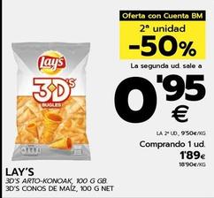 Oferta de Lay's - 3D's Conos De Maiz por 1,89€ en BM Supermercados