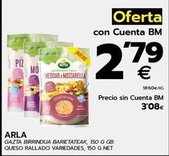 Oferta de Arla - Queso Rallado Variedades por 2,79€ en BM Supermercados