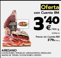 Oferta de Aire Sano - Jamon De Teruel 8 Estaciones Centro por 3,4€ en BM Supermercados