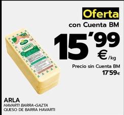 Oferta de Arla - Queso De Barra por 12,99€ en BM Supermercados