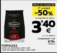 Oferta de Fortaleza - Café En Grano Natural por 6,79€ en BM Supermercados