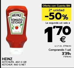 Oferta de Heinz - Ketchup por 3,39€ en BM Supermercados