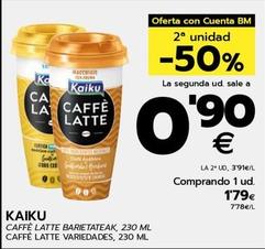Oferta de Kaiku - Caffe Latte Variedades por 1,79€ en BM Supermercados