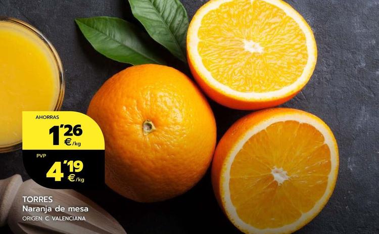 Oferta de Naranja De Mesa por 4,19€ en BM Supermercados
