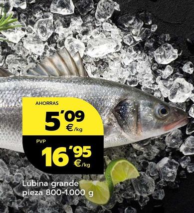 Oferta de Lubina Grande por 16,95€ en BM Supermercados