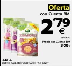 Oferta de Arla - Queso Rallado por 3,08€ en BM Supermercados