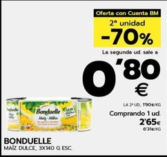 Oferta de Bonduelle - Maíz Dulce por 2,65€ en BM Supermercados