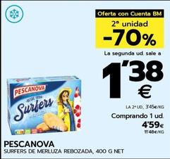 Oferta de Pescanova - Surfers De Merluza Rebozada por 4,59€ en BM Supermercados