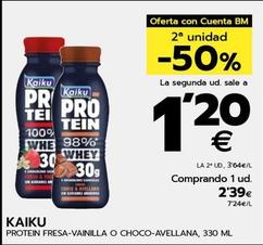 Oferta de Kaiku - Protein Fresa-Vainilla O Choco-Avellana por 2,39€ en BM Supermercados