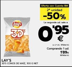 Oferta de Lay's - 3D's Conos De Maiz por 1,89€ en BM Supermercados