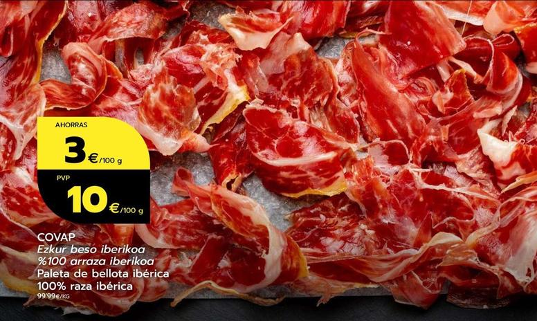Oferta de Covap - Paleta De Bellota Ibérica 100% Raza Iberica por 10€ en BM Supermercados