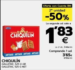 Oferta de Chiquilín - Galletas por 3,65€ en BM Supermercados