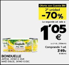 Oferta de Bonduelle - Maiz Dulce por 3,49€ en BM Supermercados