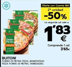Oferta de Buitoni - Pizza Forno Di Pietra, Variedades por 3,65€ en BM Supermercados