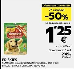 Oferta de Friskies - Snack Perros Funtastix por 2,49€ en BM Supermercados