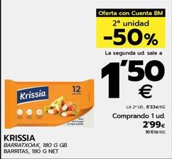 Oferta de Krissia - Barritas por 2,99€ en BM Supermercados