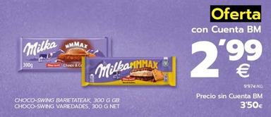 Oferta de Milka - Choco-Swing Variedades por 2,99€ en BM Supermercados