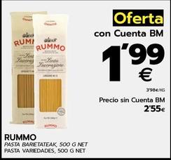 Oferta de Rummo - Pasta Veriedades por 1,99€ en BM Supermercados