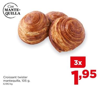 Oferta de Croissant Twister Mantequilla por 1,95€ en Alimerka