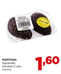Oferta de Montosa - Aguacate, Bandeja 2 Uds. por 1,6€ en Alimerka