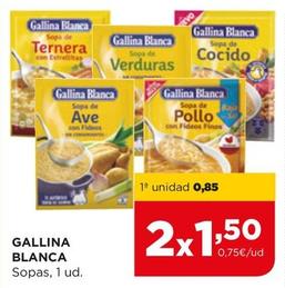 Oferta de Gallina Blanca - Sopas por 0,85€ en Alimerka