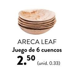 Oferta de Areca Leaf - Juego De 6 Cuencos por 2,5€ en Casa