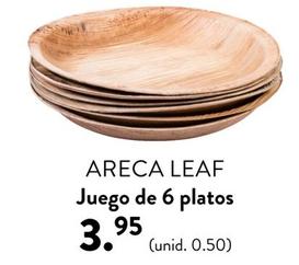 Oferta de Areca Leaf - Juego De 6 Platos por 3,95€ en Casa