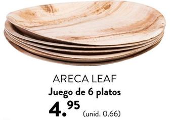 Oferta de Areca Leaf - Juego De 6 Platos por 4,95€ en Casa