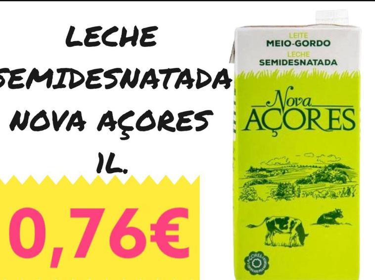 Oferta de Leche por 0,76€ en Supermercados Extremadura