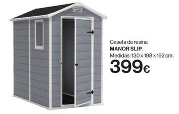 Oferta de Manor Slip - Caseta De Resina Medidas: 130 X 198 X 192 Cm. por 399€ en Hipercor