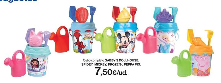 Oferta de Gabby's Dollhouse, Spidey, Mickey, Frozeno Peppa - Cubo Completo  por 7,5€ en Hipercor