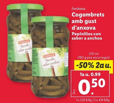 Oferta de Pepinillos por 0,99€ en Lidl
