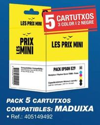 Oferta de Pack 4 Cartutxos Compatibles: Maduixa por 8,9€ en Bureau Vallée