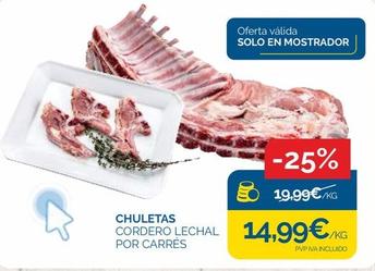 Oferta de Chuletas por 14,99€ en Supermercados La Despensa