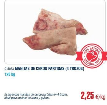 Oferta de Manos de cerdo por 2,25€ en Abordo