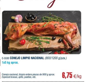 Oferta de Conejo por 6,75€ en Abordo